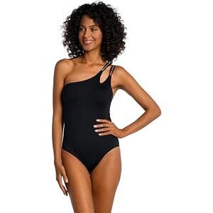 La Blanca Standard Island Goddess Strappy Shoulder One Piece Swimsuit 16 NWOT